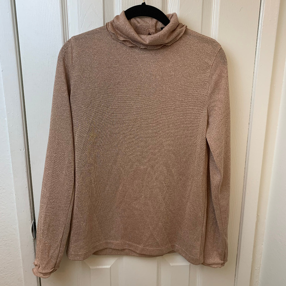 rose gold turtleneck